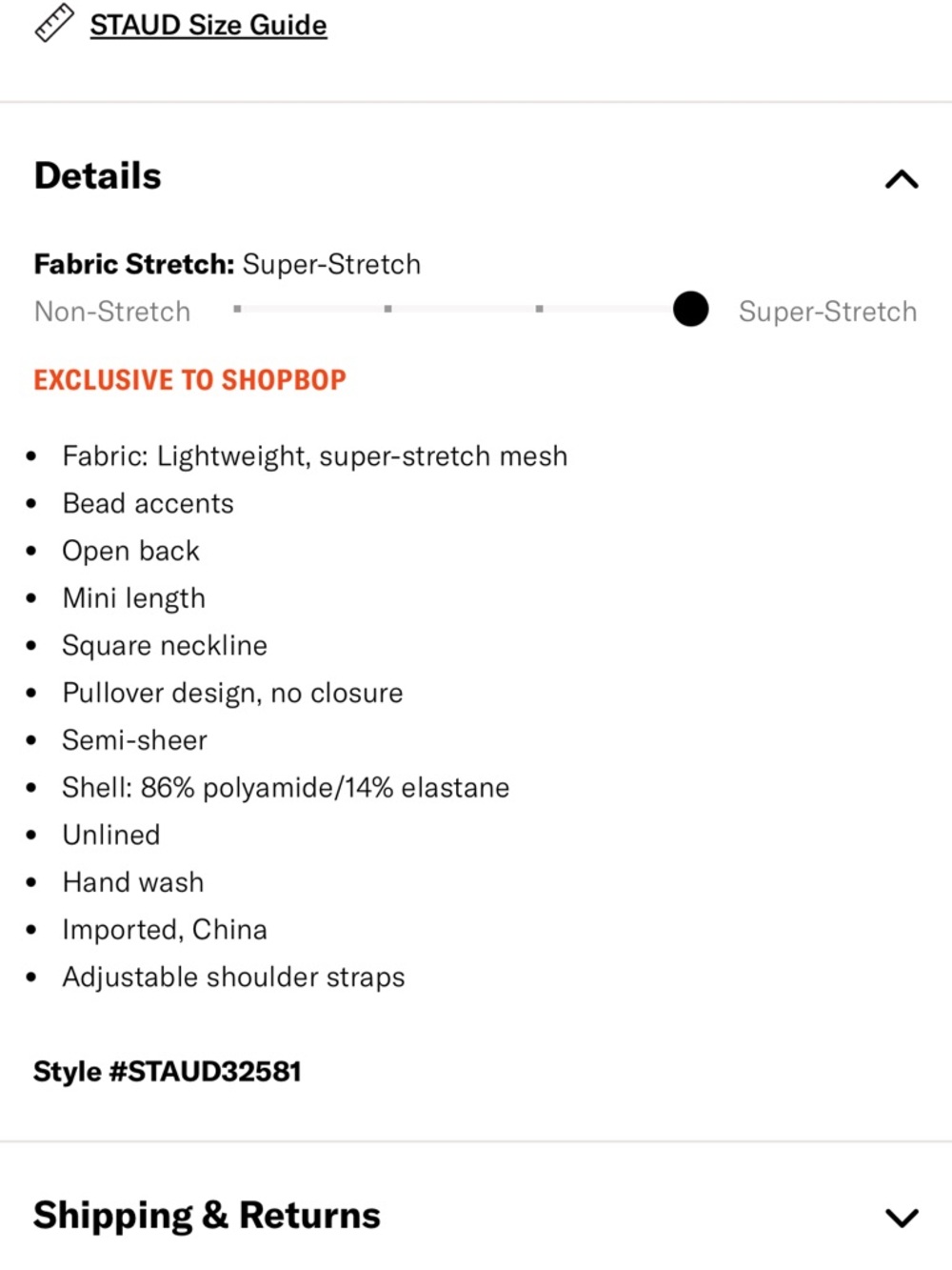 Staud Ramon Mini Dress - Picture 5 of 5